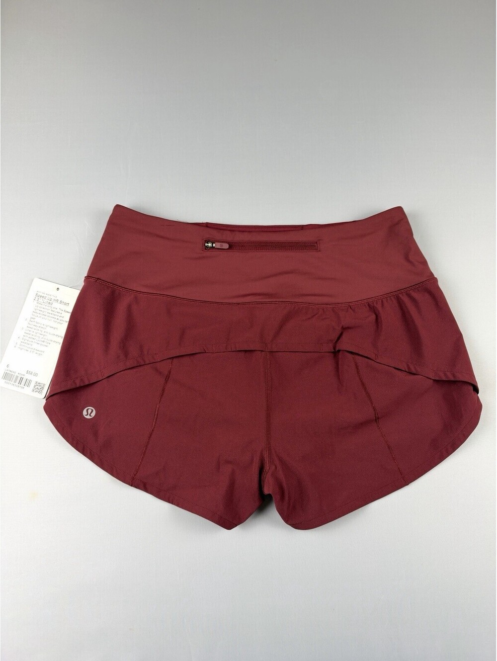 Lululemon Speed Up High Rise Lined Short Red 2.5” Size 6 W7BEXS New